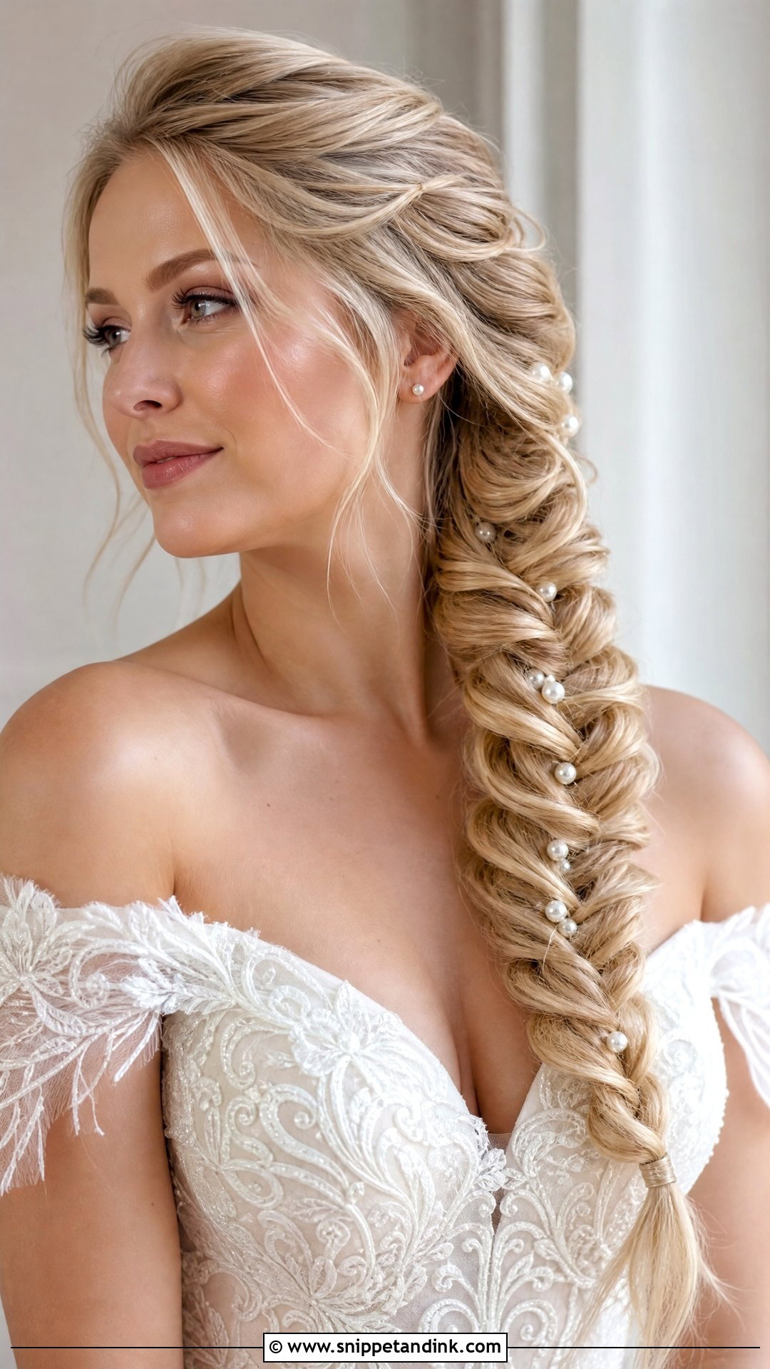 Side Fishtail Braid Wedding Hairstyle - Snippet and Ink - 20 Boho Braids Wedding