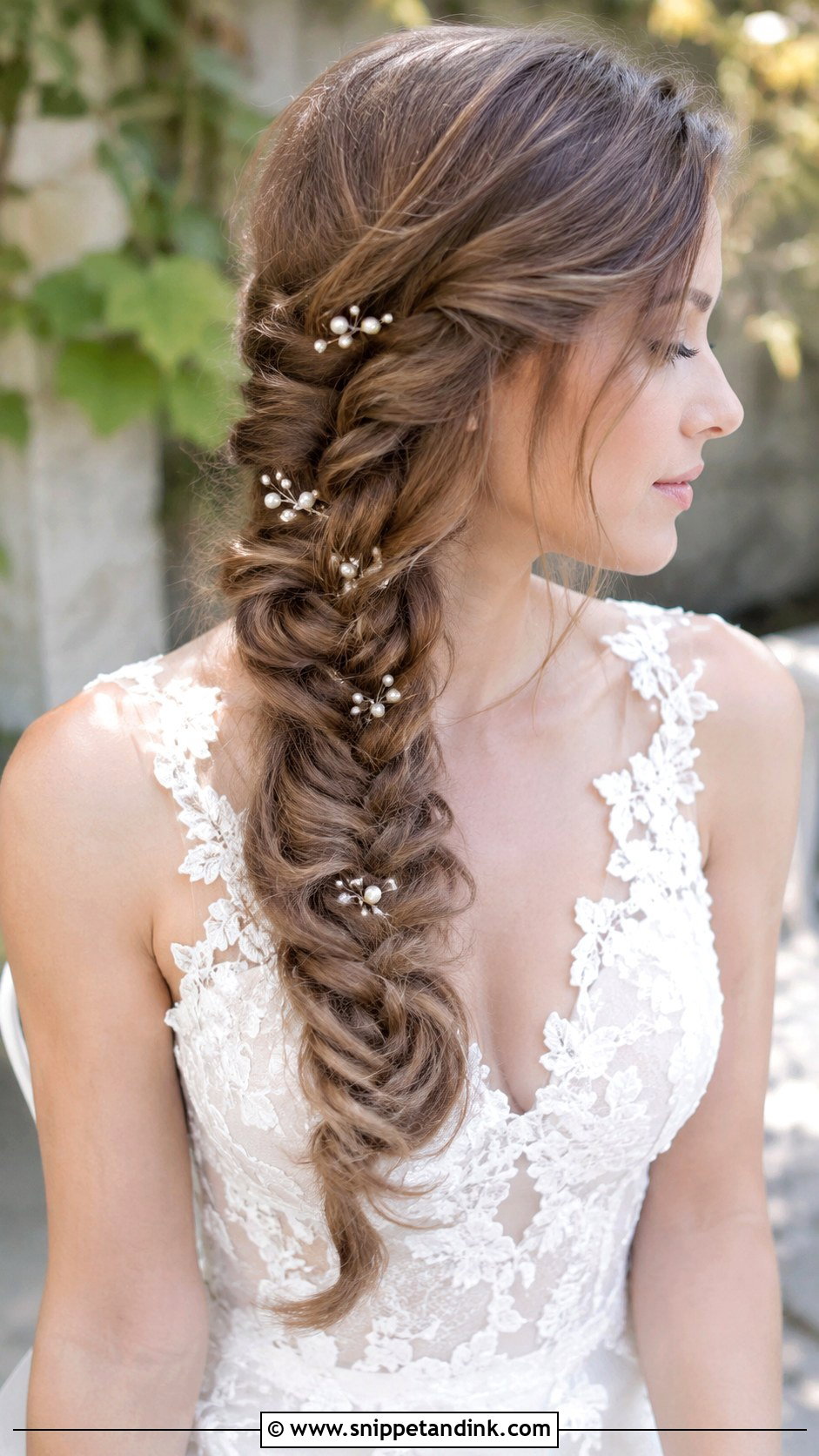 Side Fishtail Braid for Wedding - Snippet and Ink - 20 Side Braid Hairstyles for Wedding