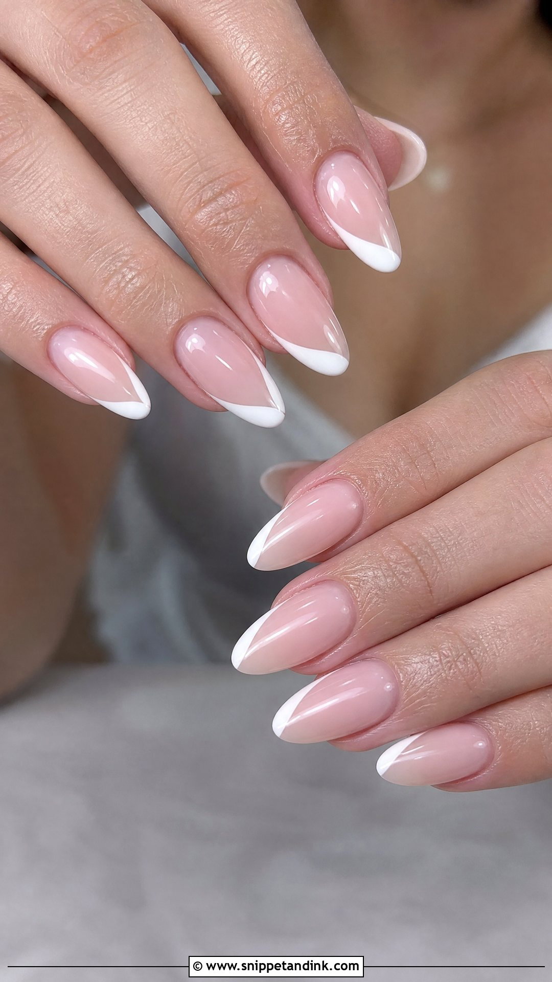 Side French Bridal Manicure - Snippet and Ink - 25 Bridal French Manicure Ideas