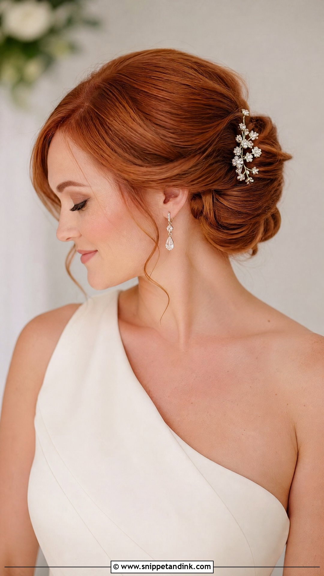 Side French Twist Wedding Hairstyle - Snippet and Ink - 15 French Twist Wedding Hairstyles
