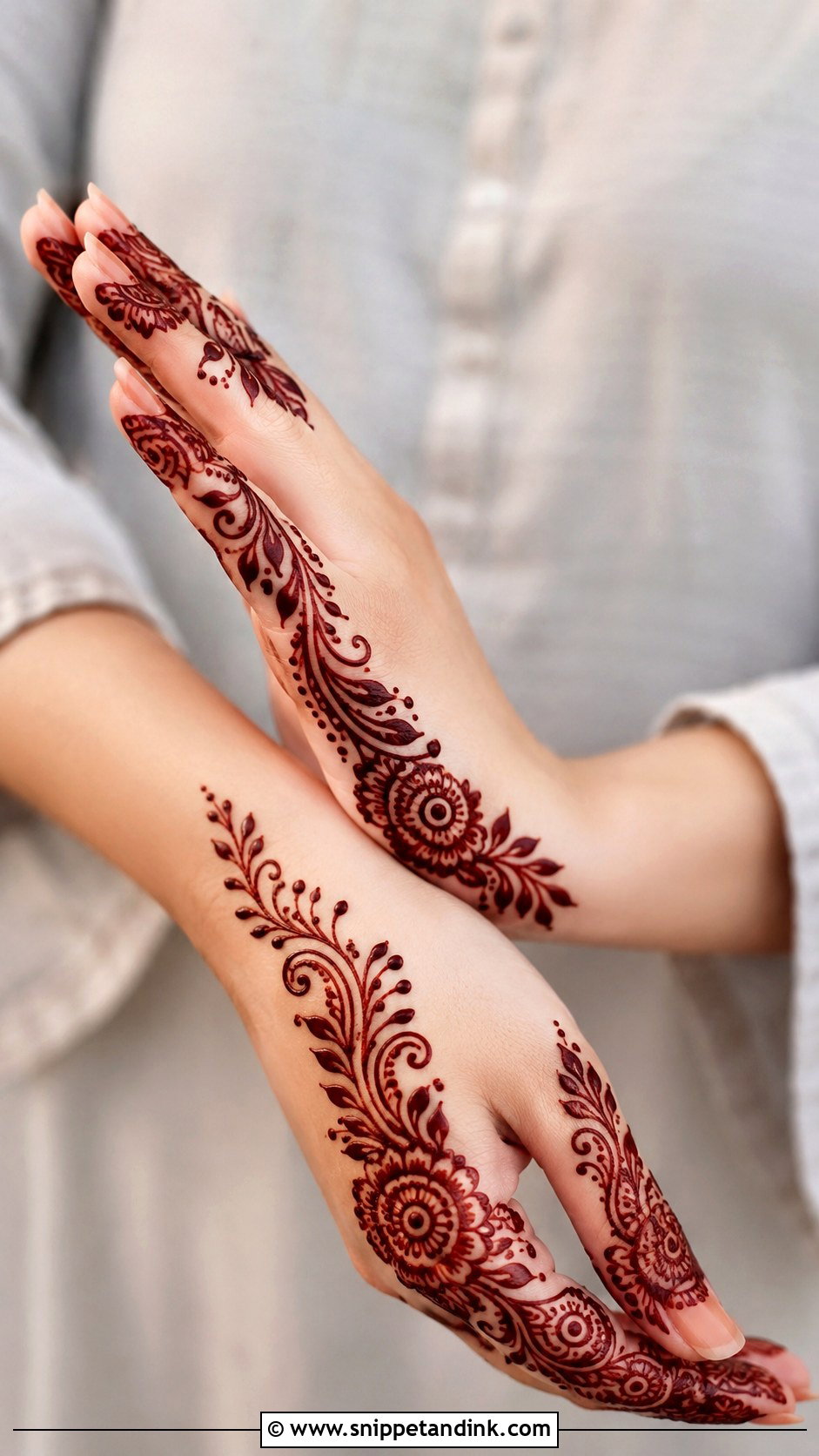Side Hand Mehndi Design - Snippet and Ink - 35 Beautiful Mehndi Design Ideas