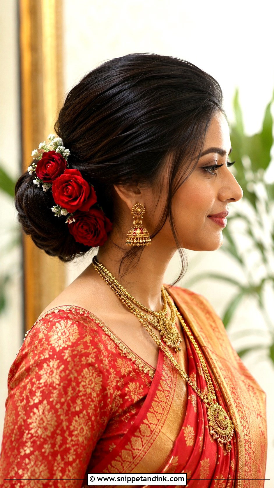 Side Juda Hairstyle For Indian Wedding - Snippet and Ink - 15 Side Hairstyles Indian Wedding
