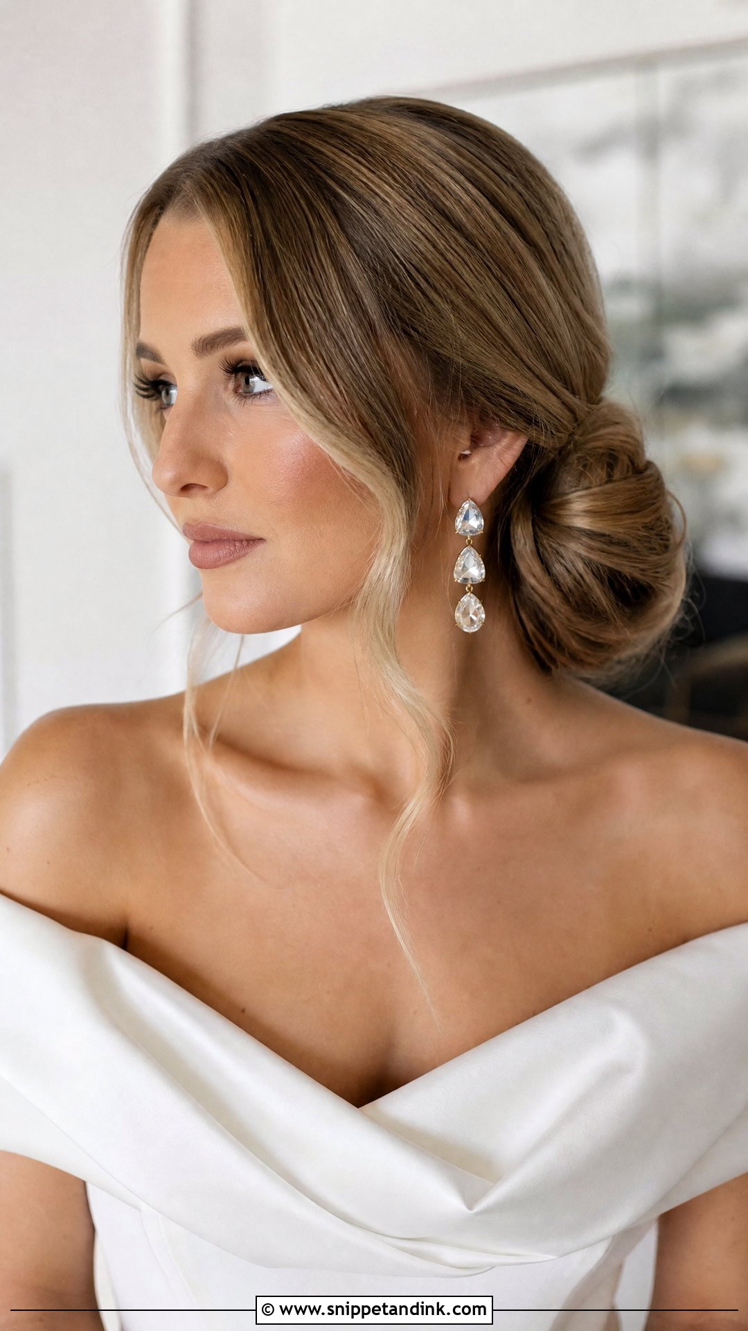 Side Low Chignon - Snippet and Ink - 20 Side Wedding Hair Ideas