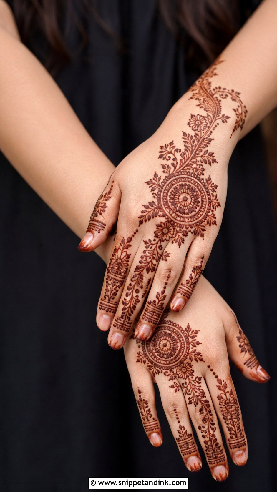 Side Mandala Mehndi Design - Snippet and Ink - 35 Mandala Mehndi Design Ideas