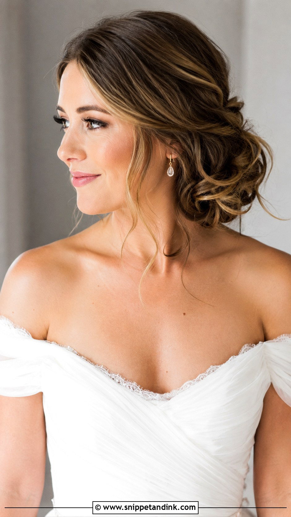Side Messy Bun for Wedding - Snippet and Ink - 20 Messi Bun Hairstyles for Wedding