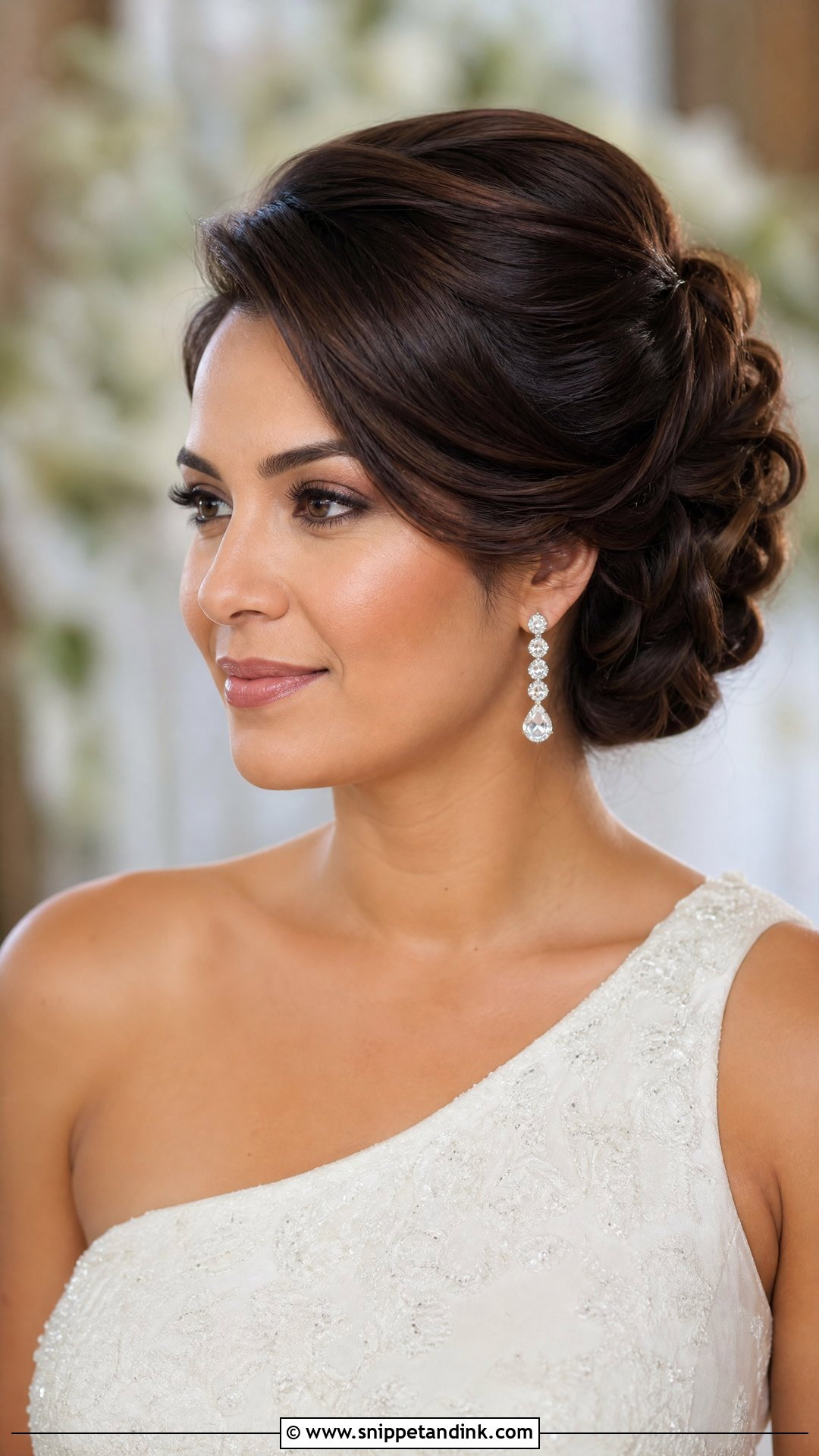 Side Part Bridal French Twist - Snippet and Ink - 15 Bridal Updo French Twist Ideas