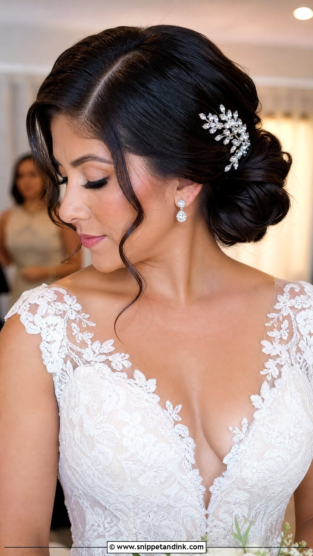 Side Part Bride Bun - Snippet and Ink - 15 Bride Buns