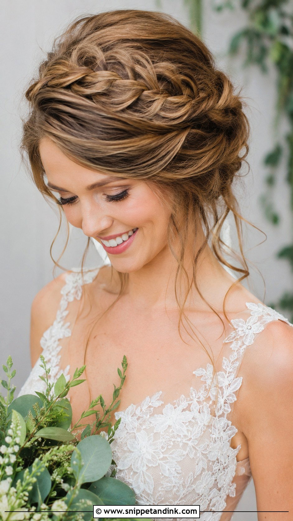 Side Part Crown Braid - Snippet and Ink - 20 Side Part Wedding Hairstyles