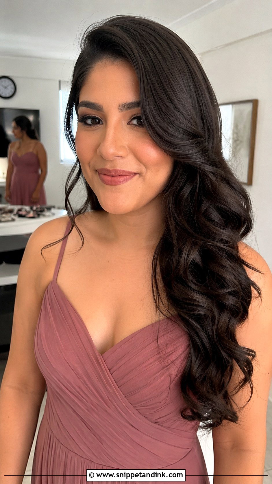 Side Part Curls Bridesmaid Hair Down - Snippet and Ink - 20 Down Hairstyles Wedding Bridesmaid