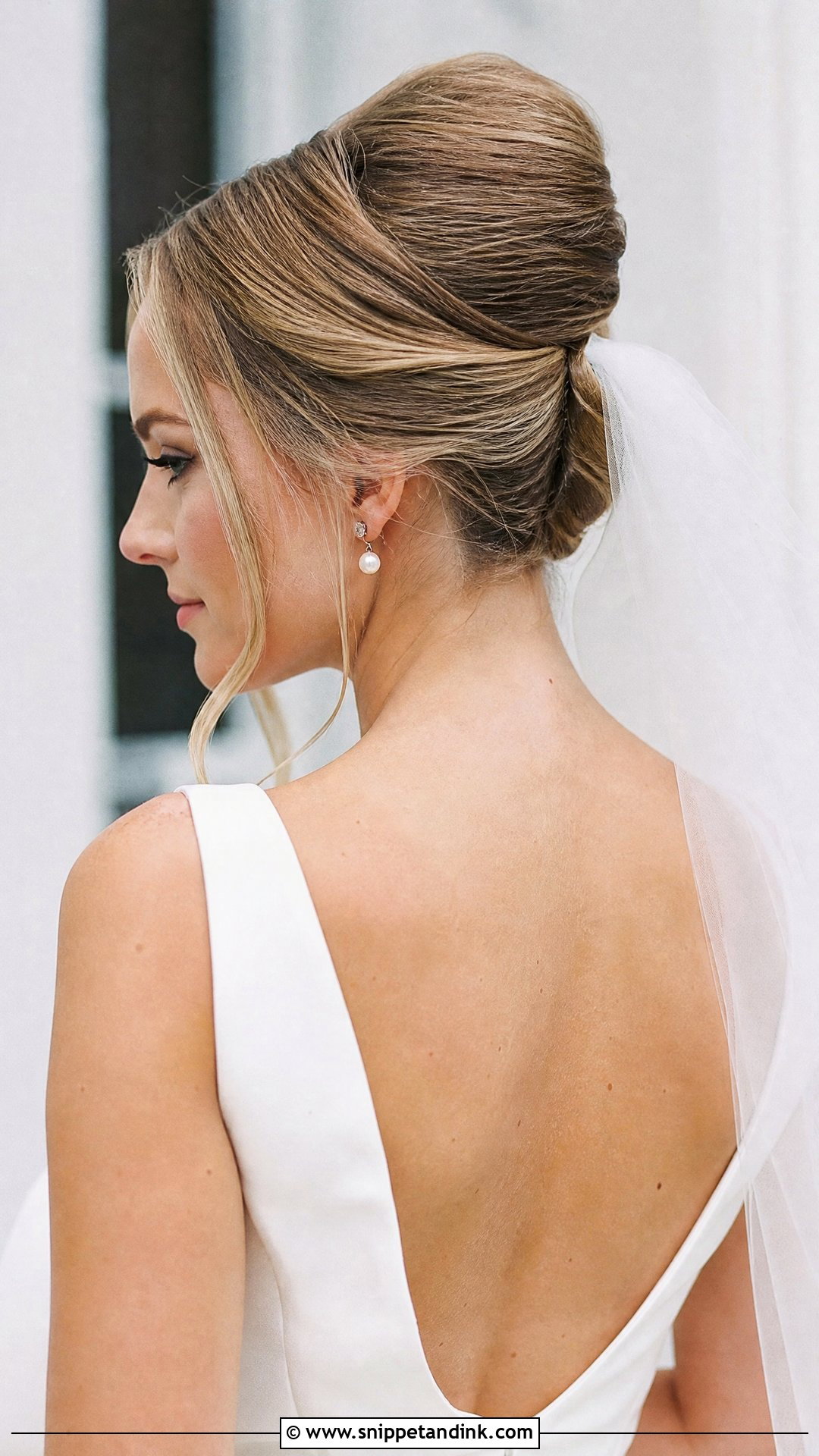 Side Part French Twist - Snippet and Ink - 20 Side Part Bridal Hair Ideas