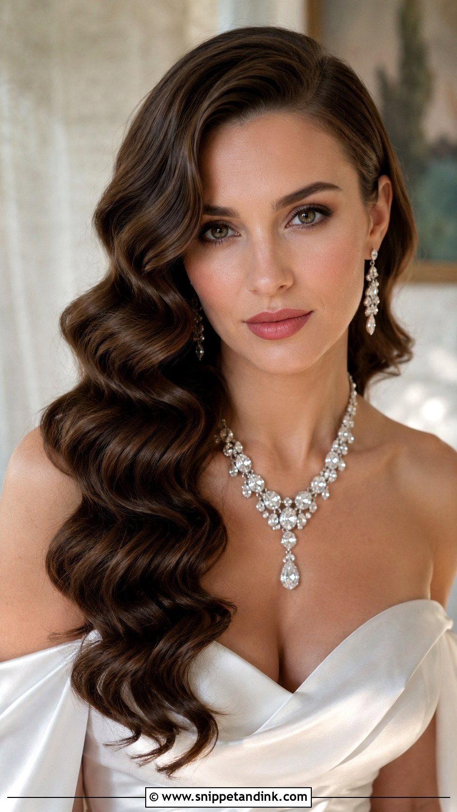 Side Part Hollywood Waves - Snippet and Ink - 20 Side Part Wedding Hairstyles