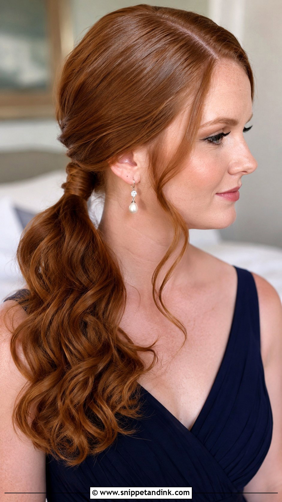 Side Part Ponytail Bridesmaid Hairstyle - Snippet and Ink - 30 Bridesmaid Hairstyles Ponytail