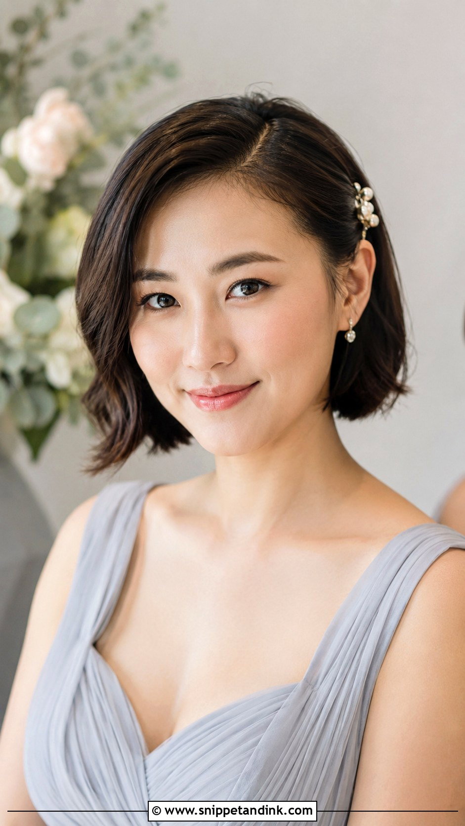 Side Part Short Bob Bridesmaid Hair - Snippet and Ink - 20 Bridesmaid Hairstyles Side Part