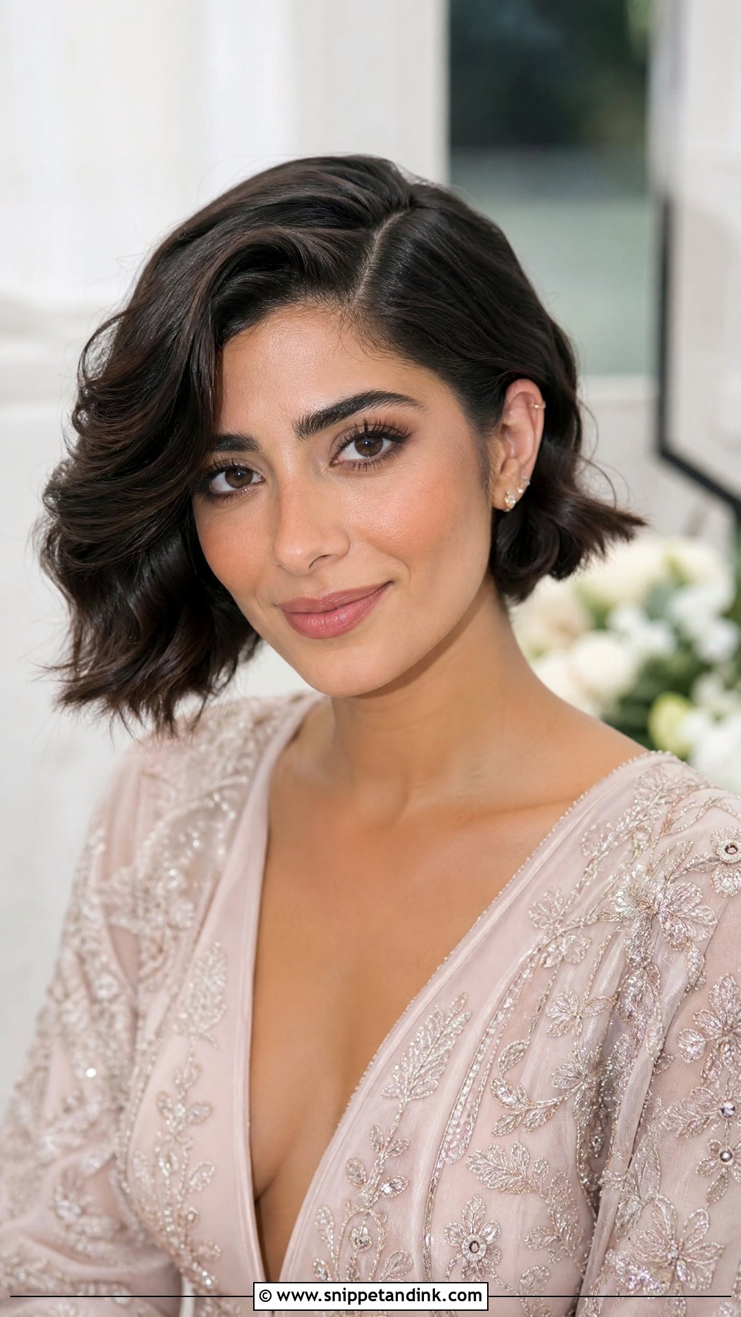 Side Part Short Hair Wedding - Snippet and Ink - 15 Easy Hairstyles for Short Hair for Wedding