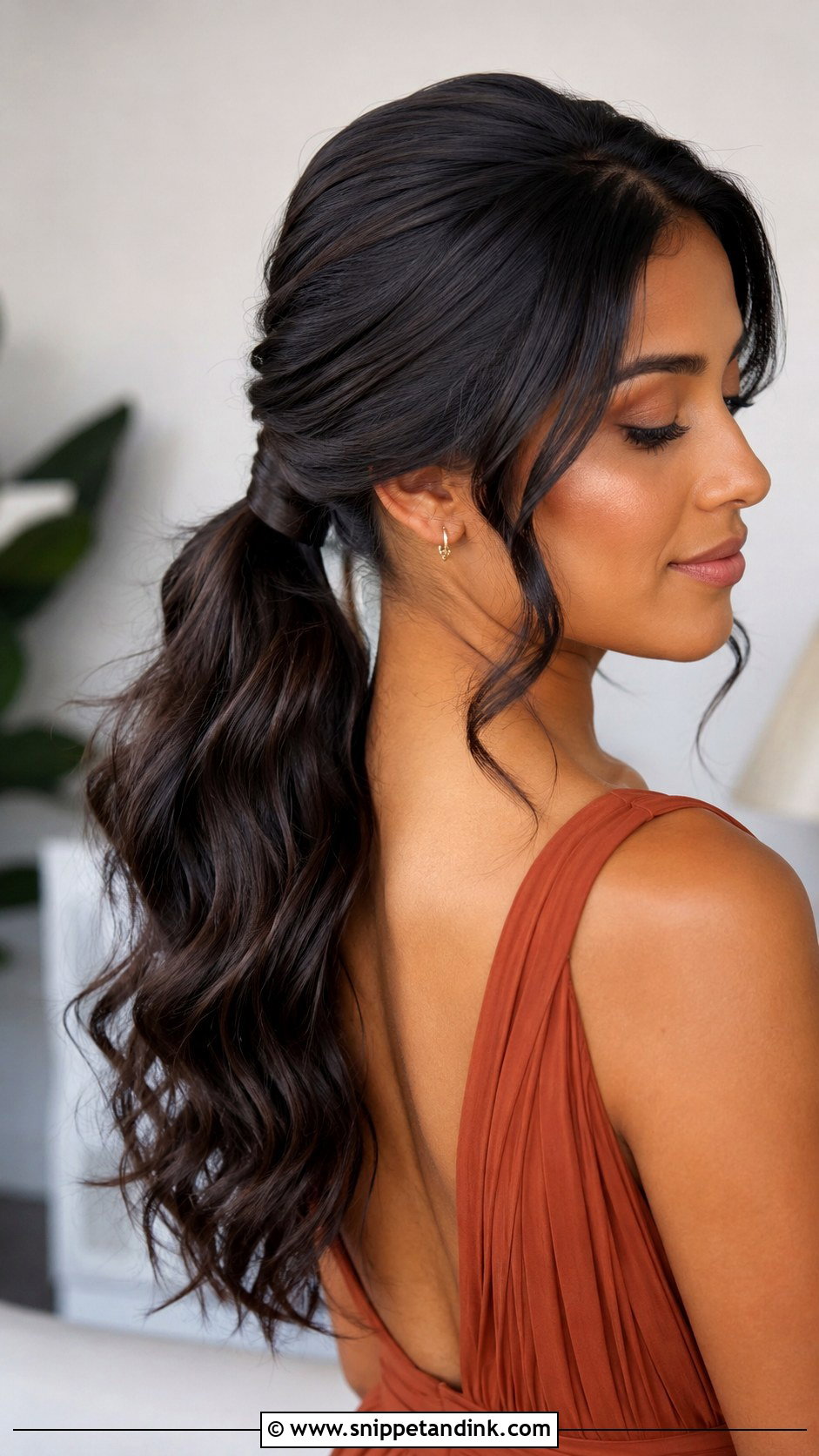 Side Part Textured Ponytail For Bridesmaids - Snippet and Ink - 20 Bridesmaid Hairstyles Side Part