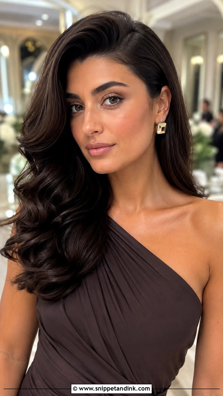 Side Part Wedding Guest Blowout - Snippet and Ink - 15 Wedding Guest Blowout Hair Ideas