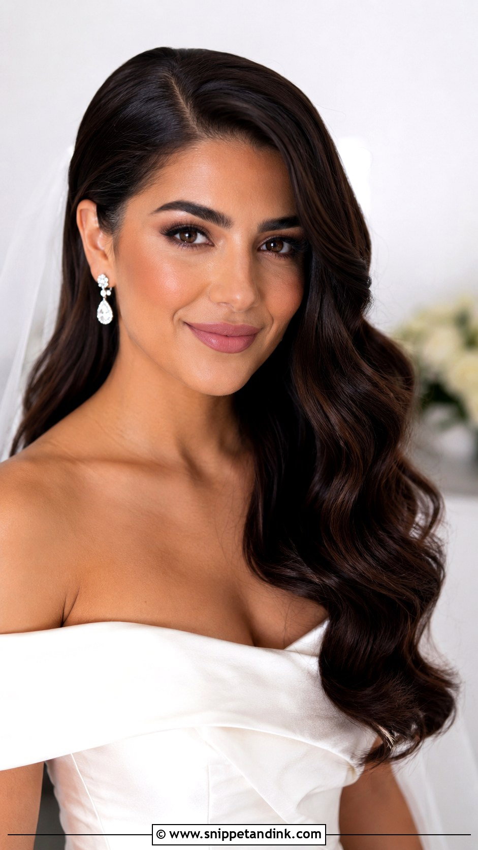Side Part Wedding Hair Behind Ear - Snippet and Ink - 15 Wedding Hair Behind Ears
