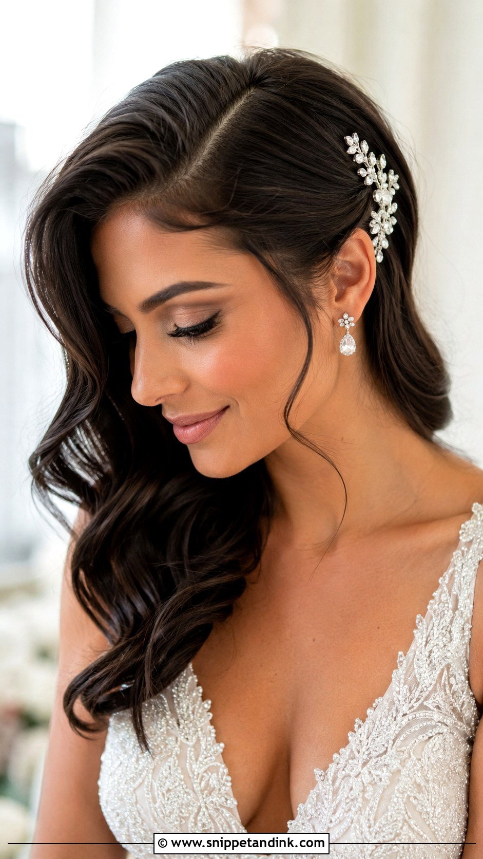 Side Part Wedding Hair For Thin Hair - Snippet and Ink - 15 Wedding Hair Styles for Thinner Hair