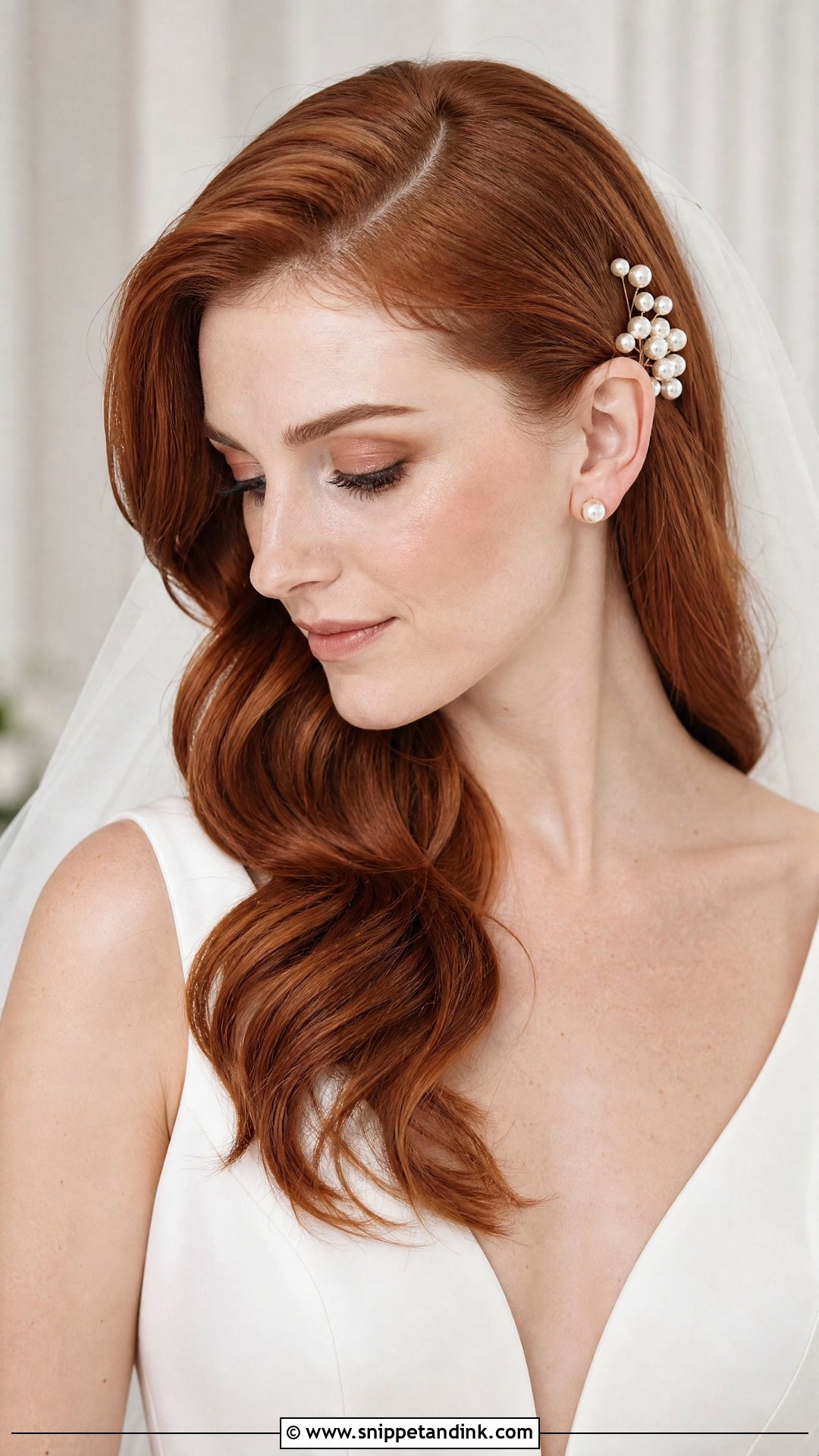 Side Part Wedding Hairstyle - Snippet and Ink - 15 Chic Wedding Hairstyles