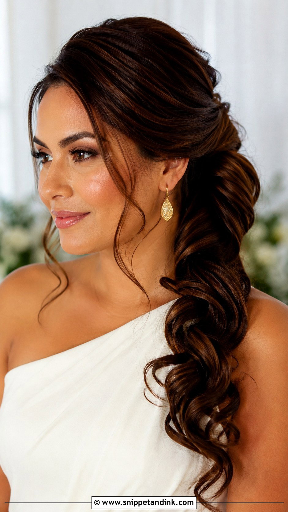 Side Pony Wedding Hairstyle - Snippet and Ink - 15 Pony Wedding Hairstyle Ideas