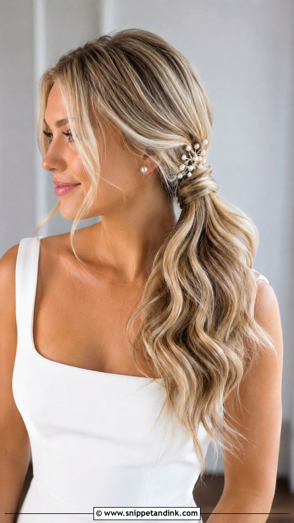 Side Ponytail Wedding Hair - Snippet and Ink - 15 Wedding Hair One Side Ideas