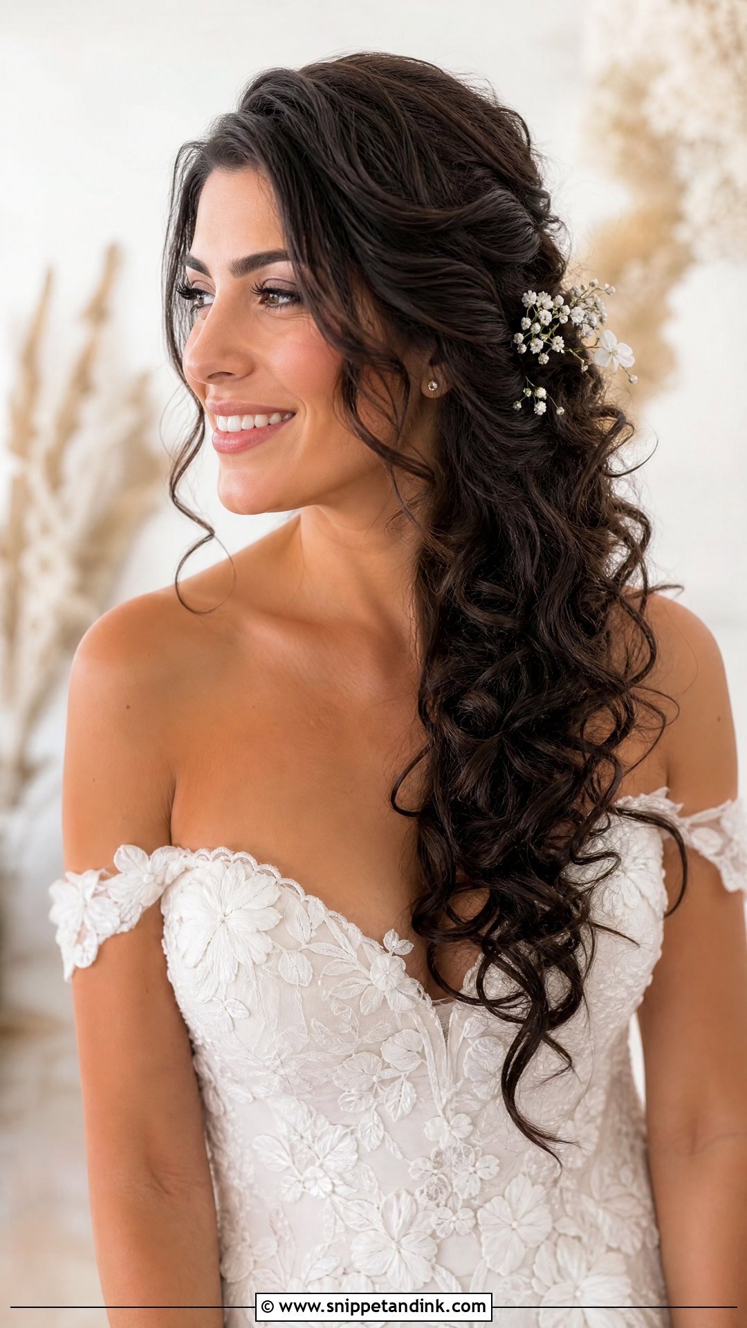 Side Ponytail Wedding Hairstyle - Snippet and Ink - 15 Classy Ponytail Wedding Hairstyles