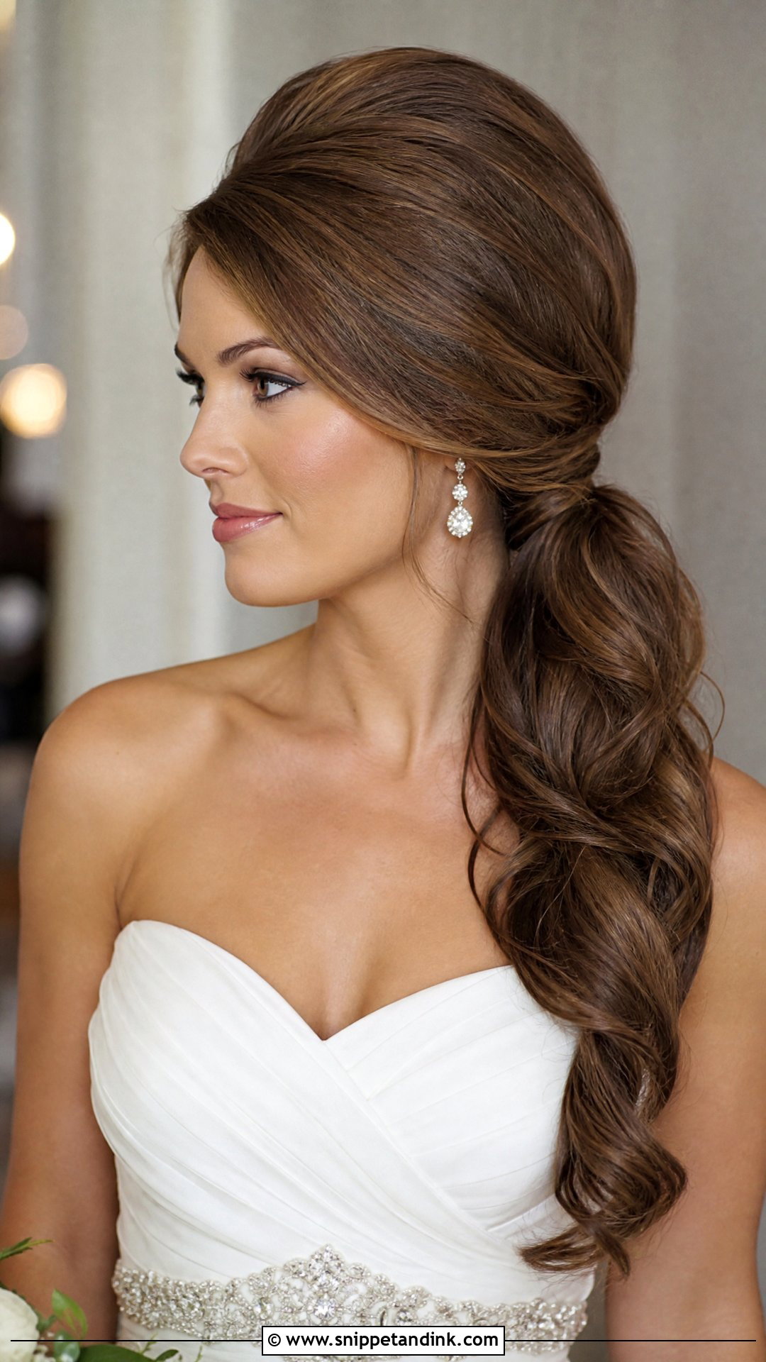 Side Ponytail With Bouffant - Snippet and Ink - 25 Side Ponytail Wedding Hairstyles