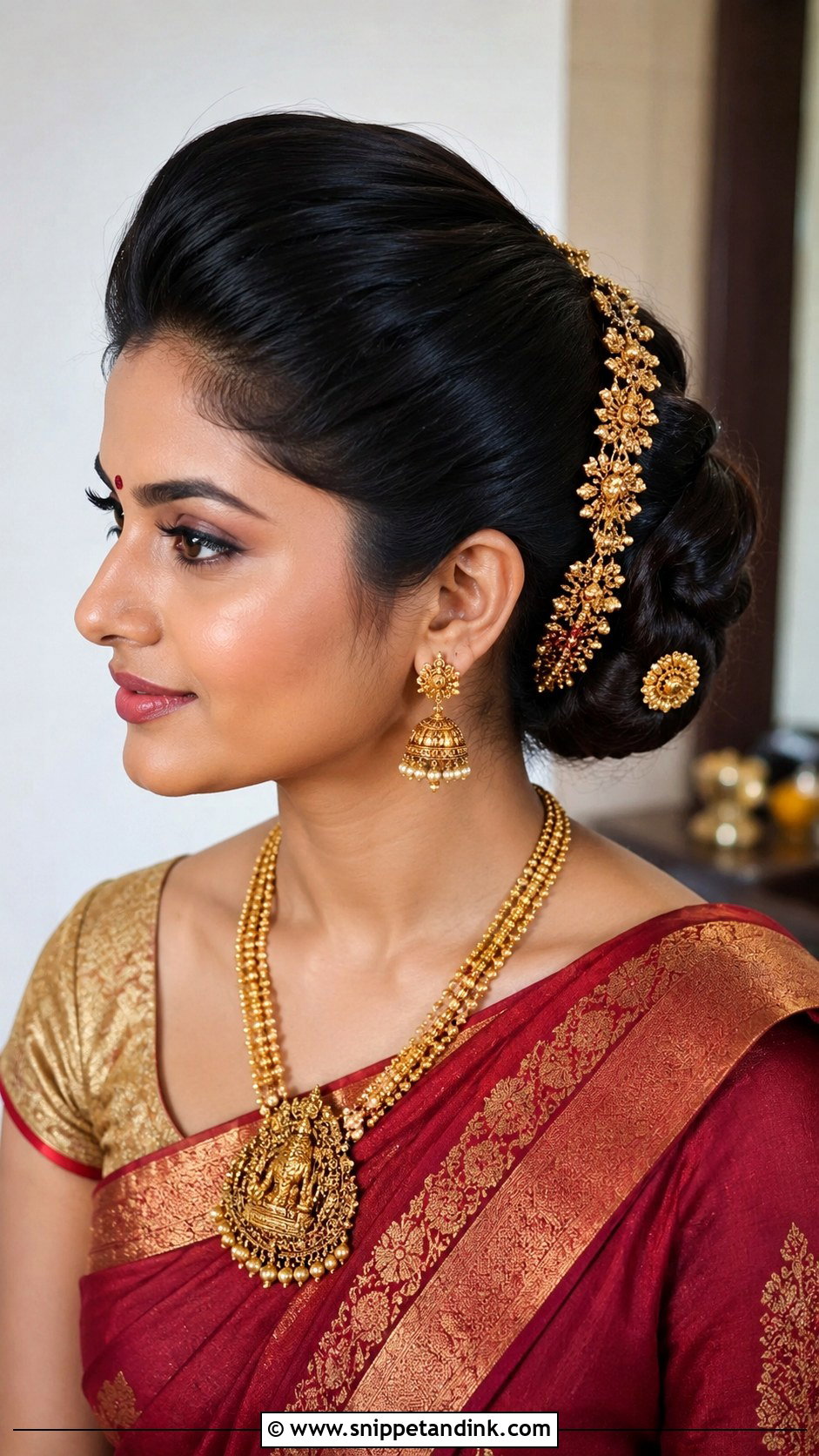 Side Puff Juda Hairstyle - Snippet and Ink - 15 Side Puff Hairstyles Indian Wedding
