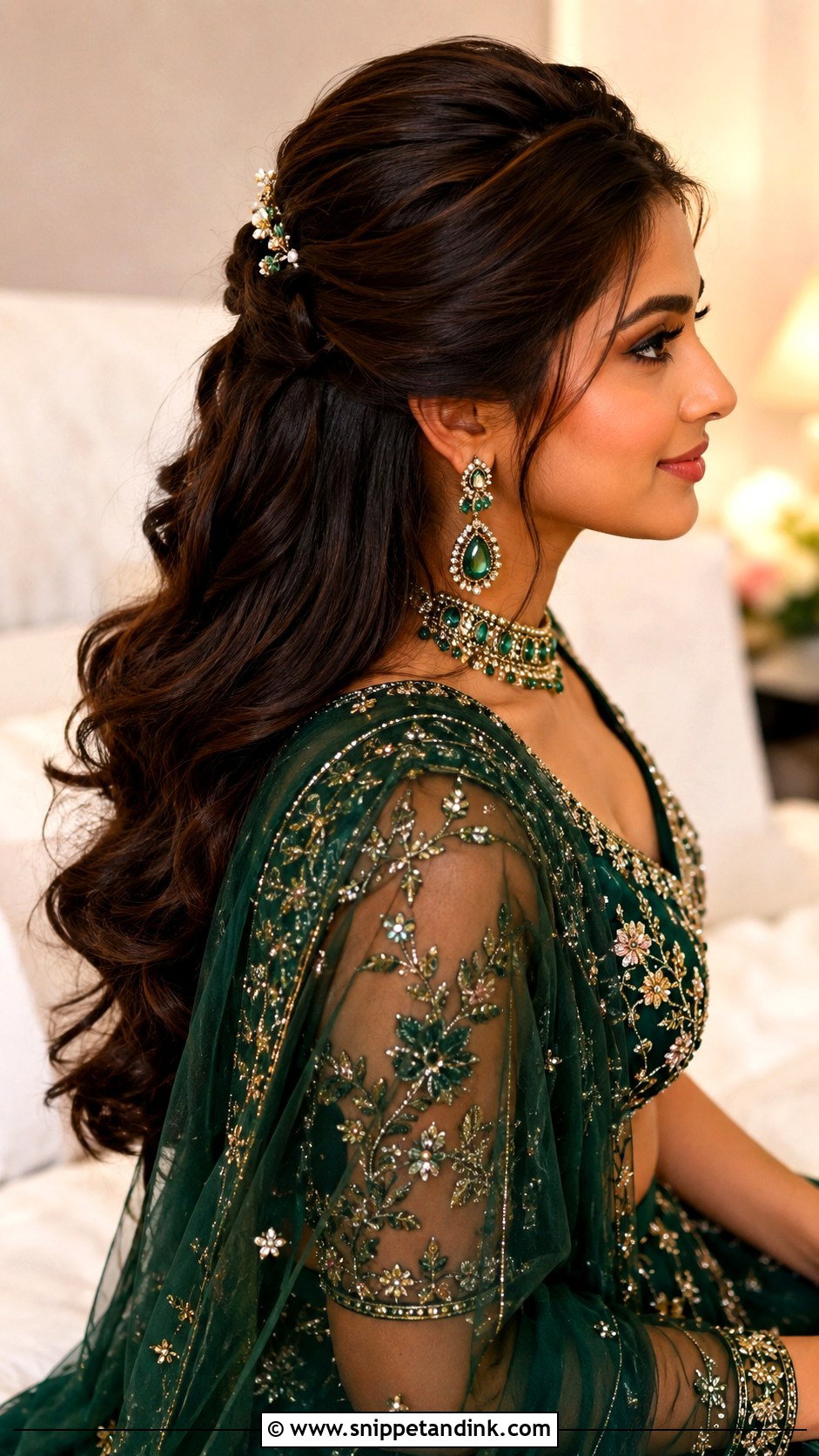 Side Puff Saree Hairstyle - Snippet and Ink - 15 Side Puff Hairstyles Indian Wedding