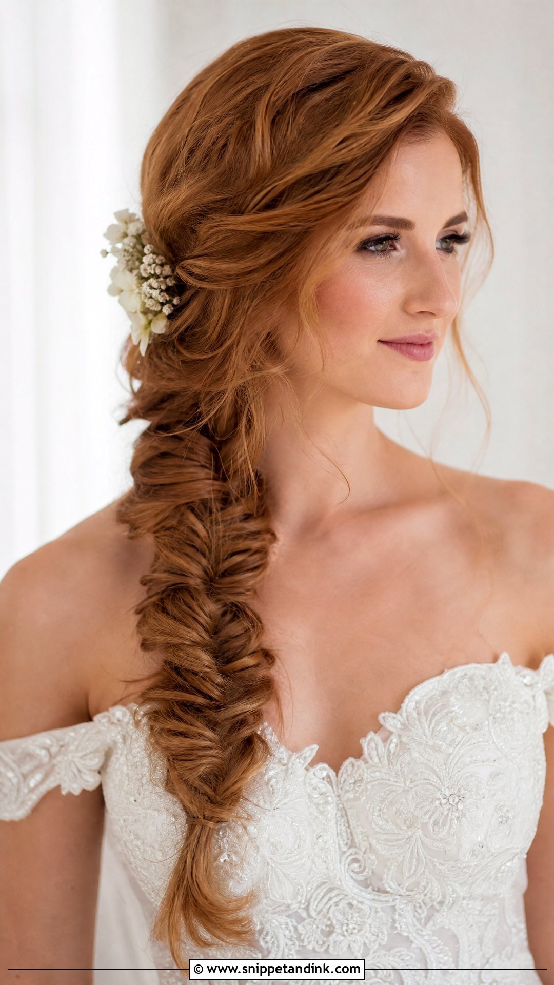 Side Swept Braid - Snippet and Ink - 20 Bridal Braid Hairstyles