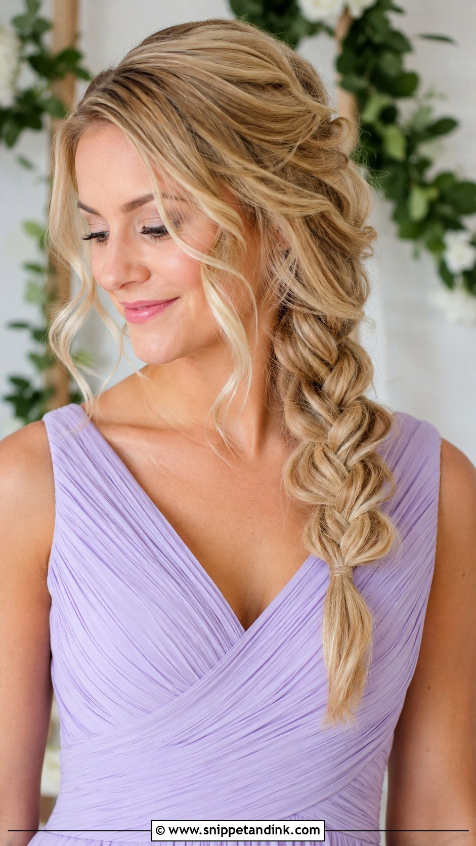 Side Swept Braid Bridesmaid Hairstyle - Snippet and Ink - 20 Bridesmaid Hairstyles Side Swept