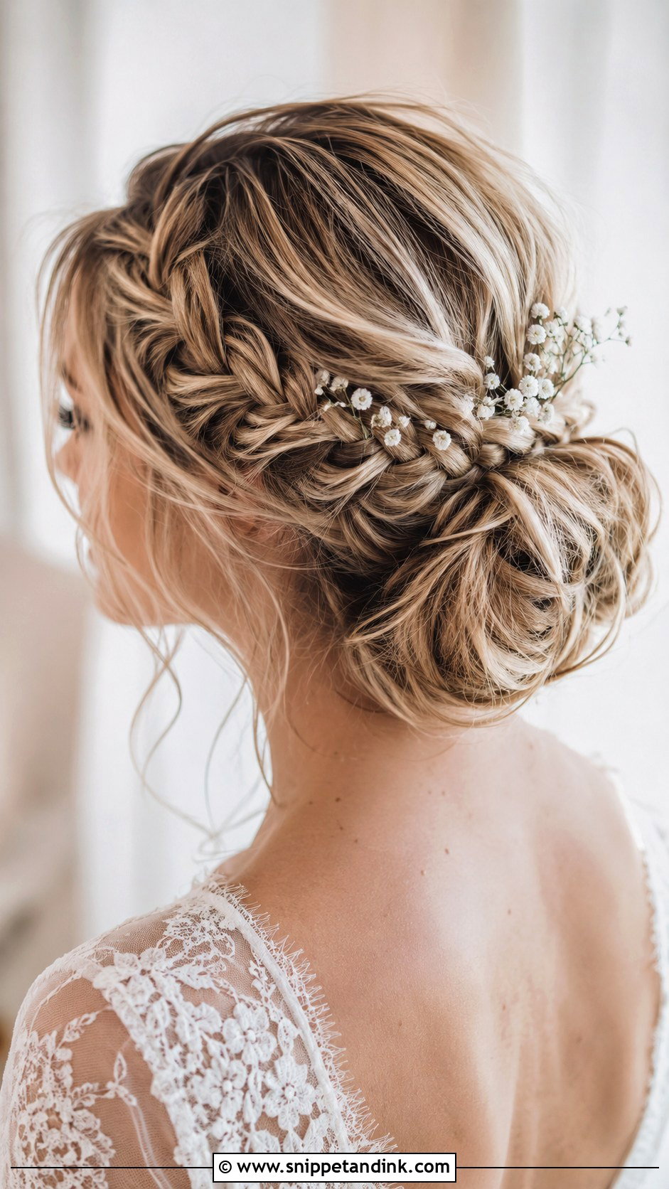 Side Swept Bridal Updo - Snippet and Ink - 15 Updo Wedding Hair Bride Ideas