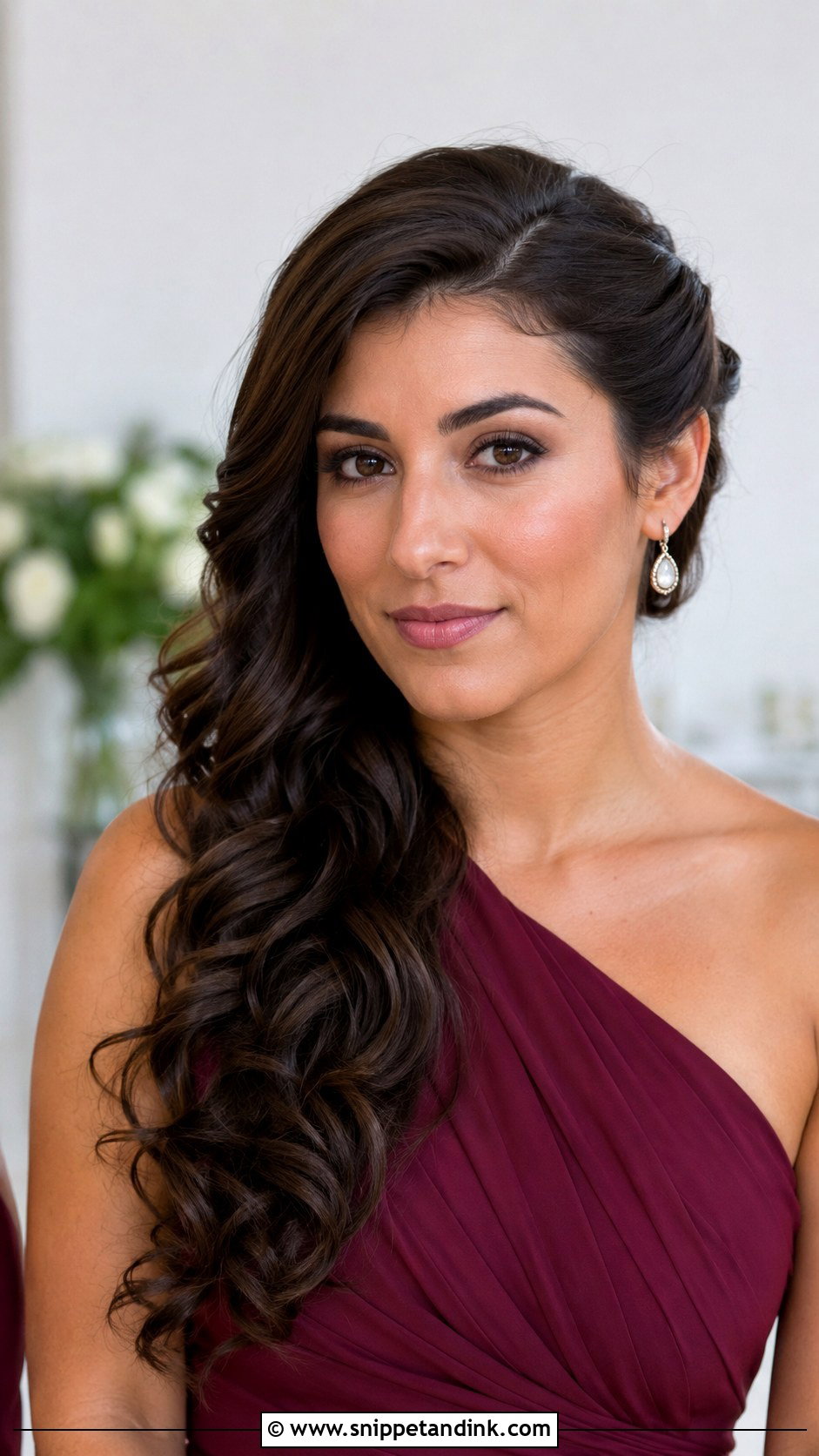 Side Swept Bridesmaid Hair - Snippet and Ink - 30 Bridesmaid Hair Styles
