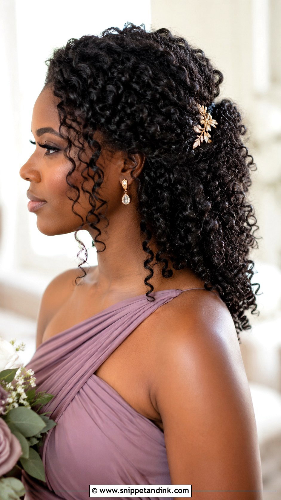 Side Swept Bridesmaid Hairstyle - Snippet and Ink - 25 Simple Bridesmaid Hairstyles