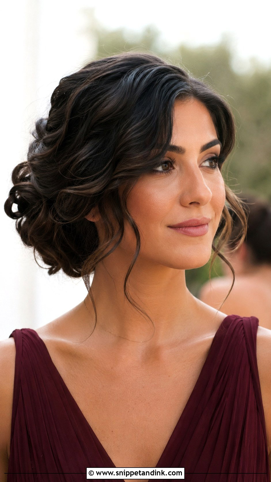 Side Swept Bridesmaid Updo For Long Hair - Snippet and Ink - 20 Bridesmaid Hair Updo Long Ideas