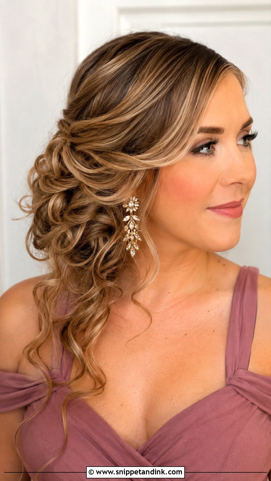 Side Swept Bun - Snippet and Ink - 25 Wedding Guest Hair Updo Ideas