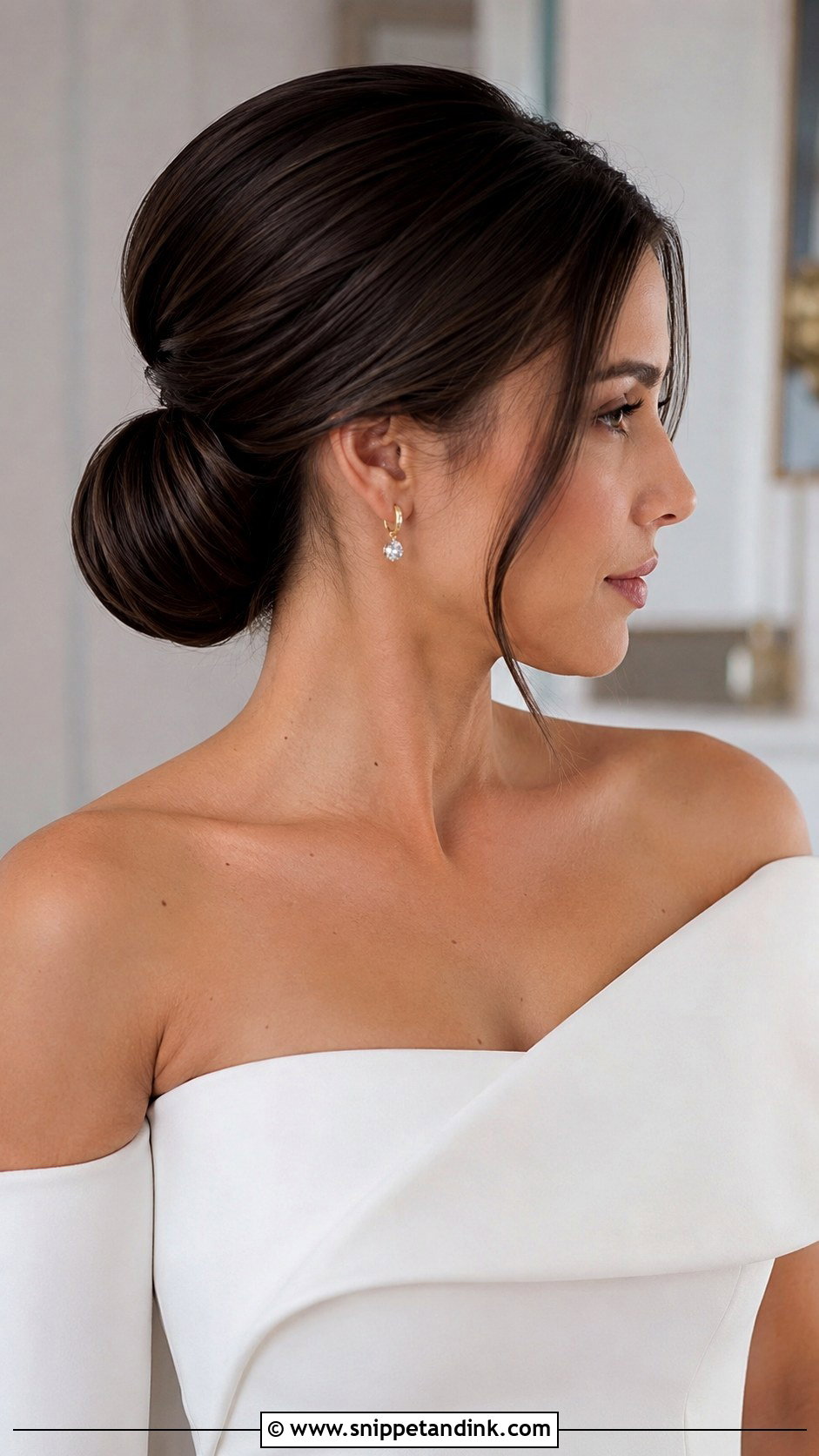 Side Swept Chignon - Snippet and Ink - 20 Side Swept Wedding Hairstyles