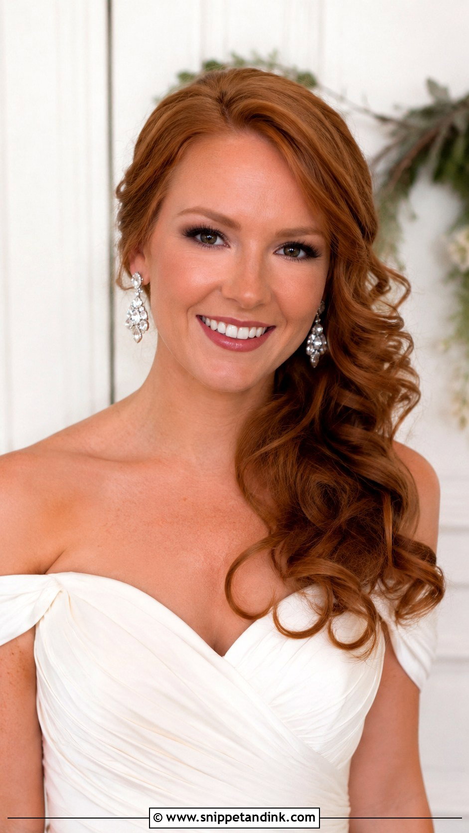 Side Swept Curls - Snippet and Ink - 35 Engagement Hairstyles