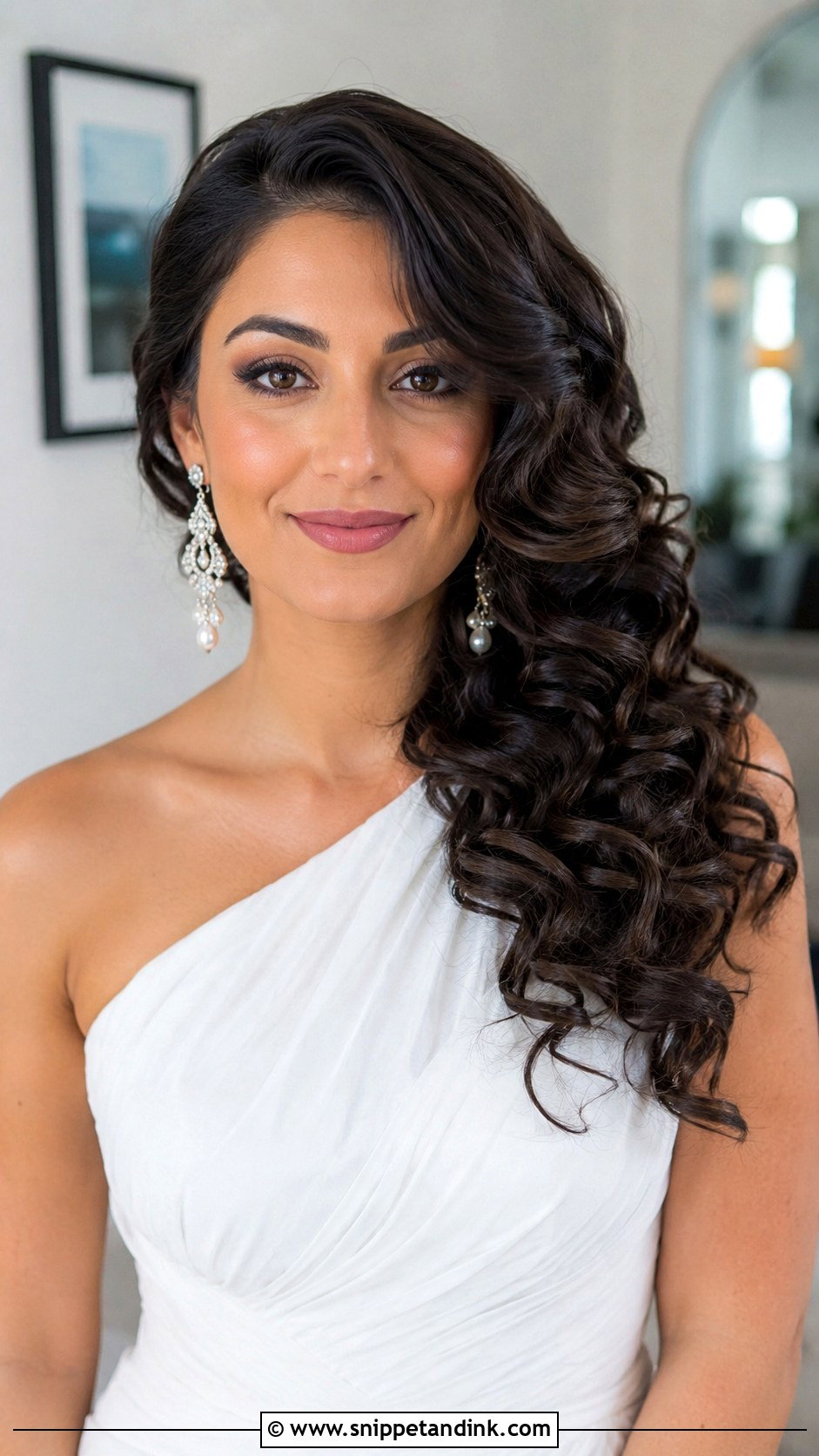 Side Swept Curls - Snippet and Ink - 20 Formal Wedding Guest Hairstyles