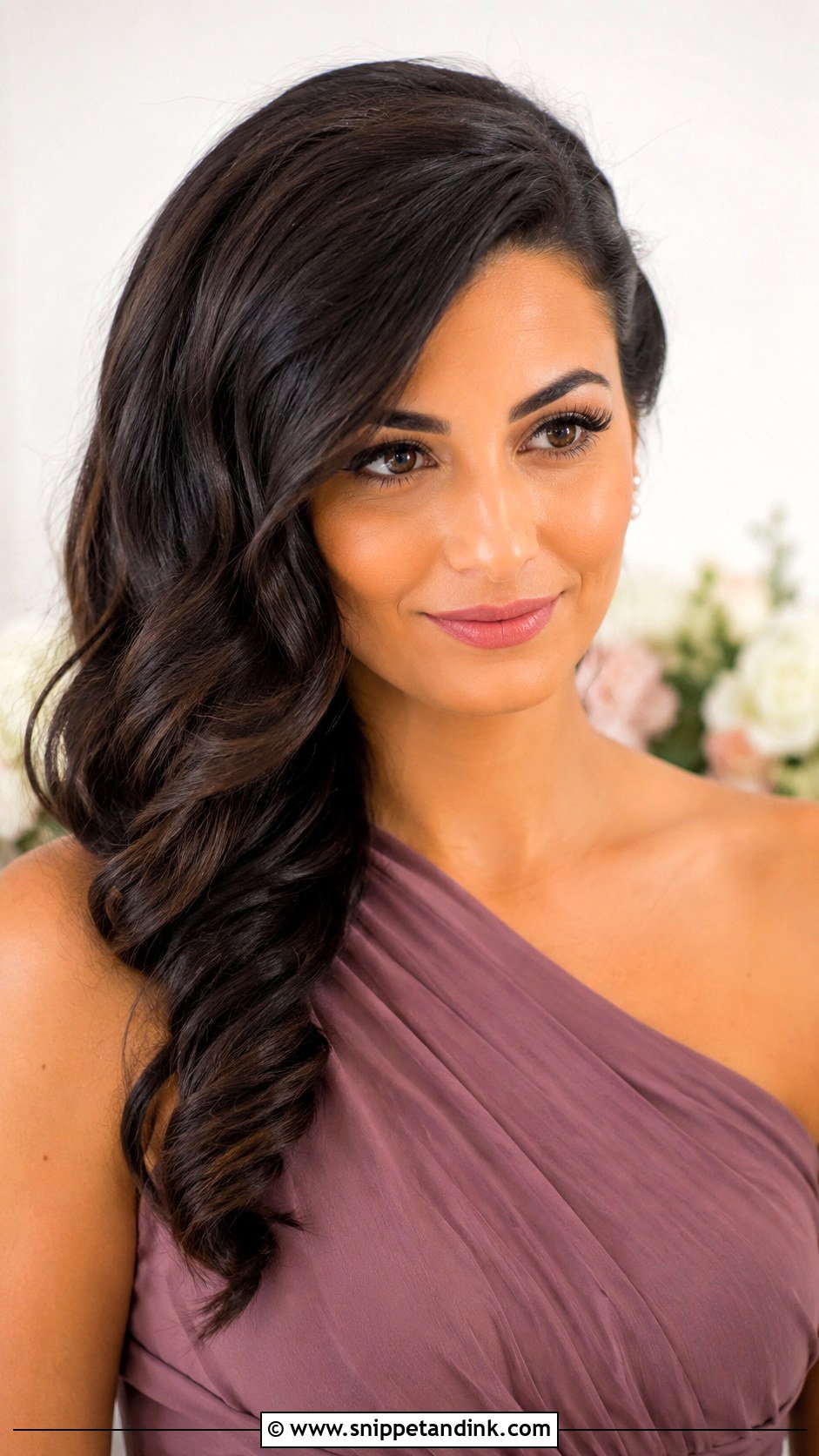 Side Swept Curls Bridesmaid Hairdo - Snippet and Ink - 20 Hairdo for Bridesmaid Ideas
