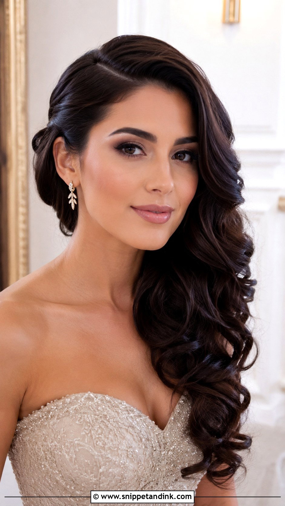 Side Swept Curls For Brothers Wedding - Snippet and Ink - 20 Hairstyles for Brothers Wedding