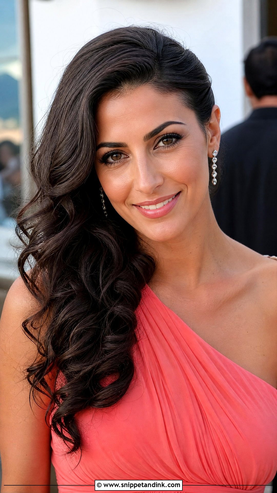 Side Swept Curls Wedding Guest Hairstyle - Snippet and Ink - 15 Easy Wedding Guest Hairstyle Ideas
