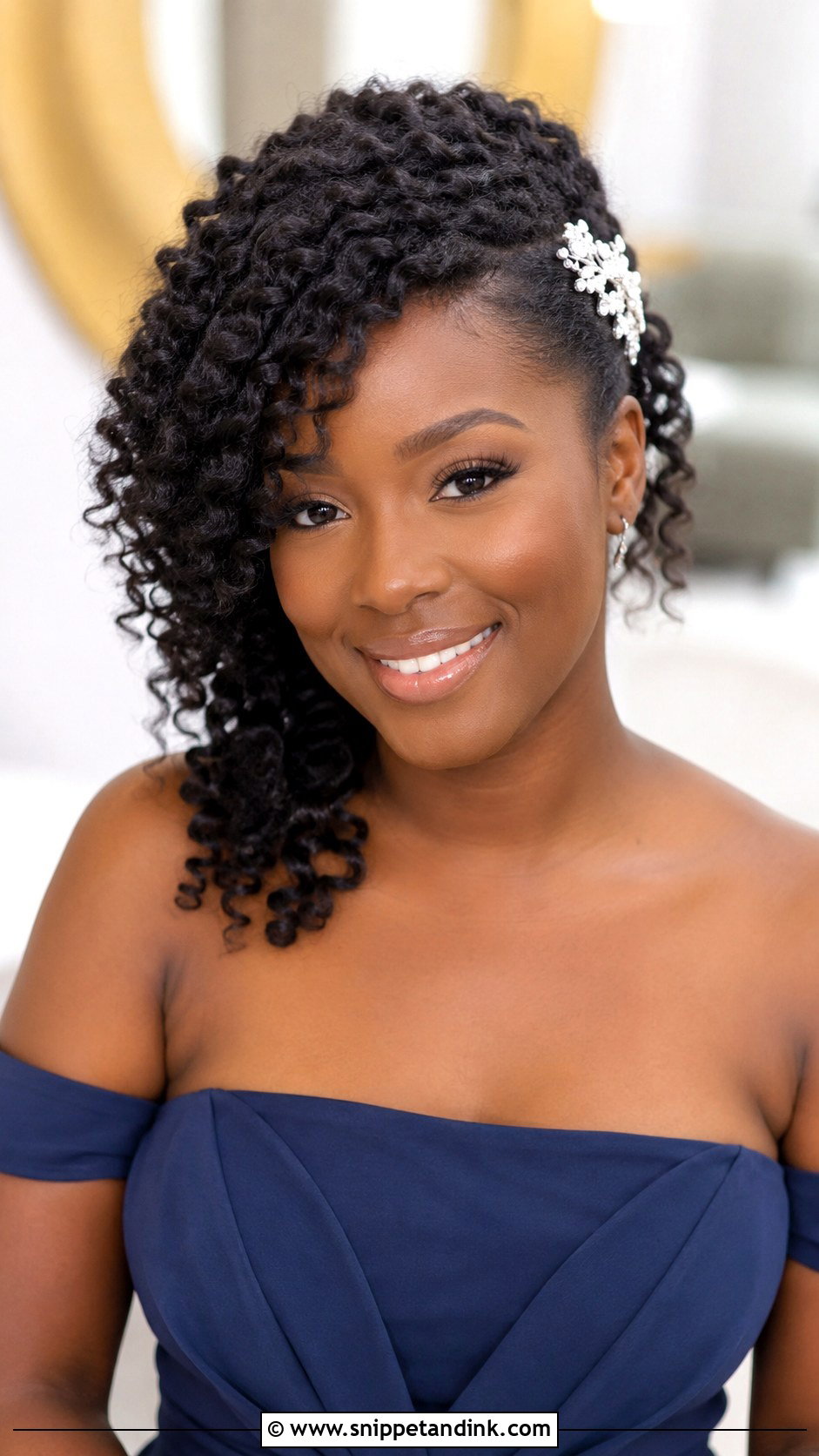 Side Swept Curls for Wedding Guest - Snippet and Ink - 25 Wedding Guest Hairstyles Black Women