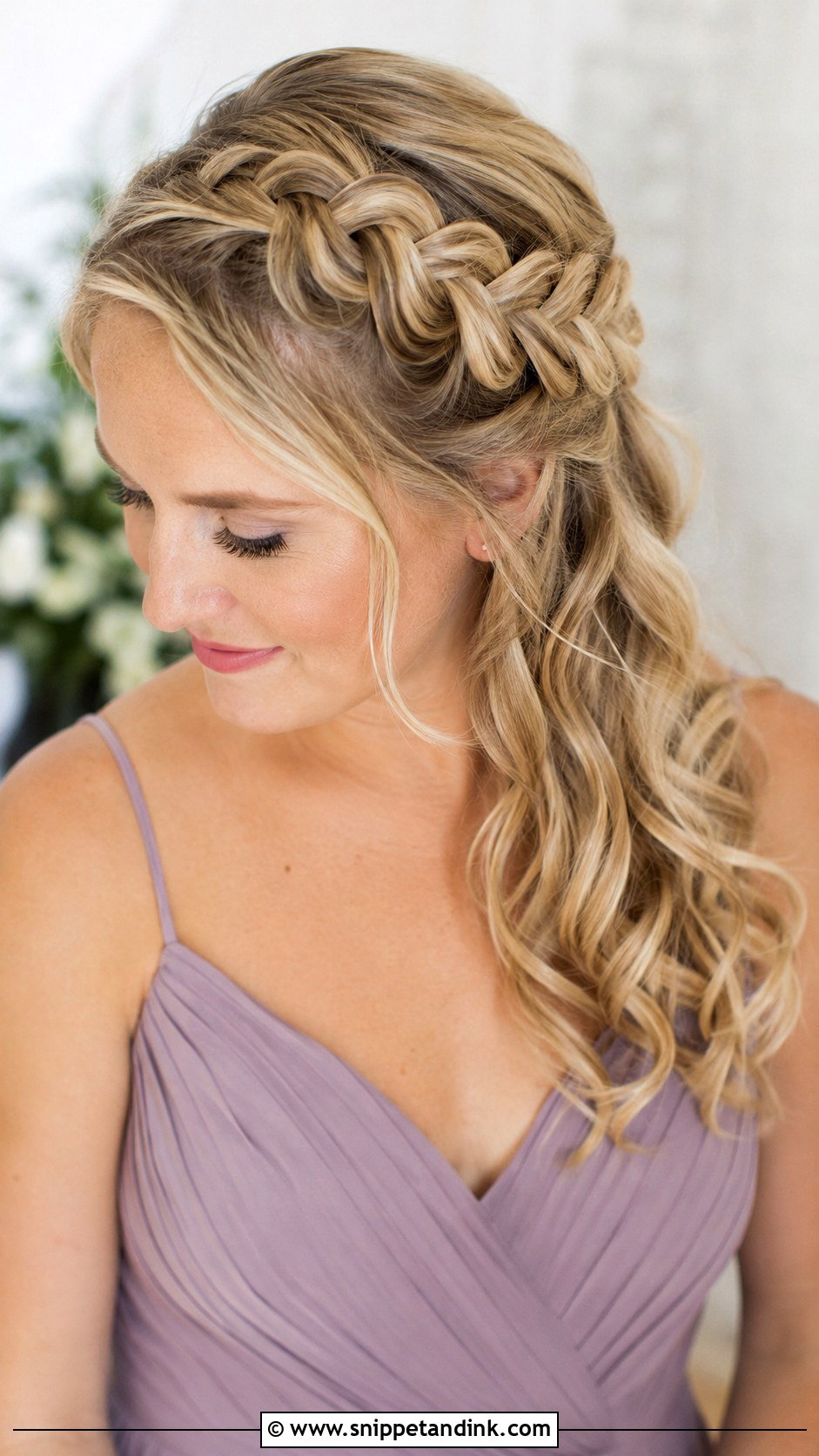 Side Swept Dutch Braid Bridesmaid Hair - Snippet and Ink - 20 Bridesmaid Hair Side Swept Ideas