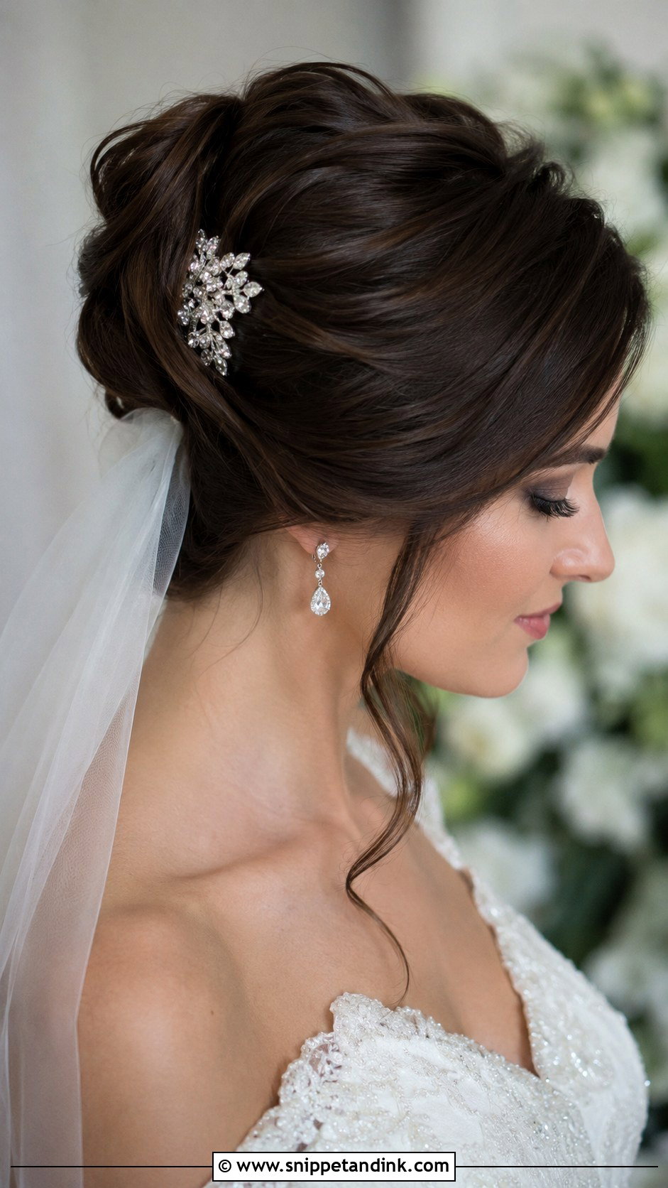Side Swept French Twist - Snippet and Ink - 25 Side Swept Wedding Hair Ideas