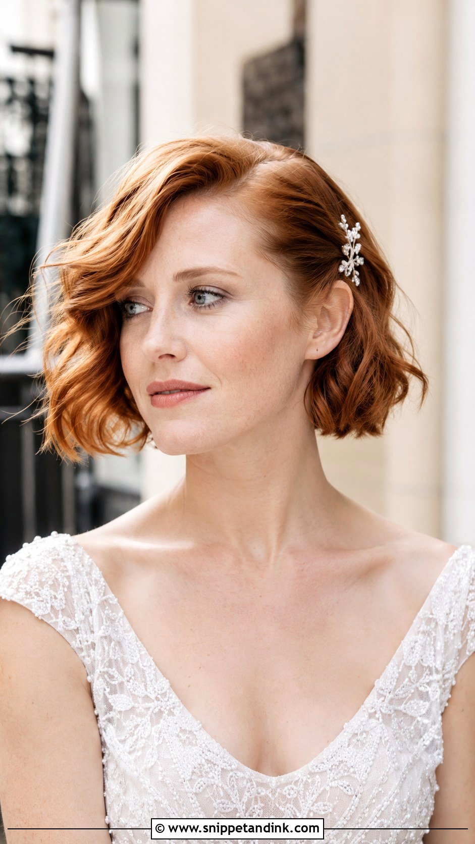 Side Swept Hair For Short Bob - Snippet and Ink - 20 Wedding Hair One Side Pulled Back Ideas