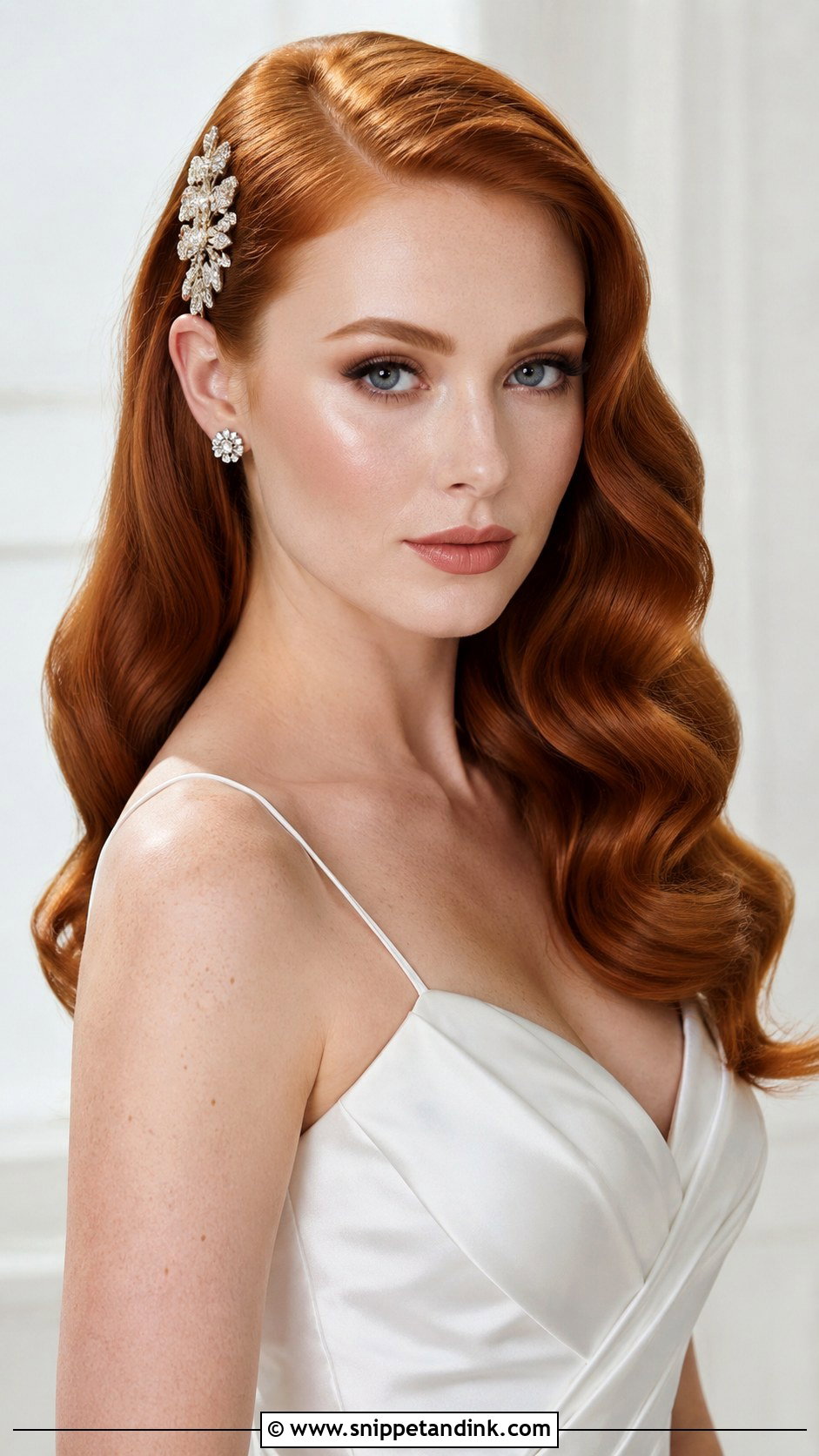 Side Swept Hollywood Waves - Snippet and Ink - 15 Wedding Hairstyles to the Side