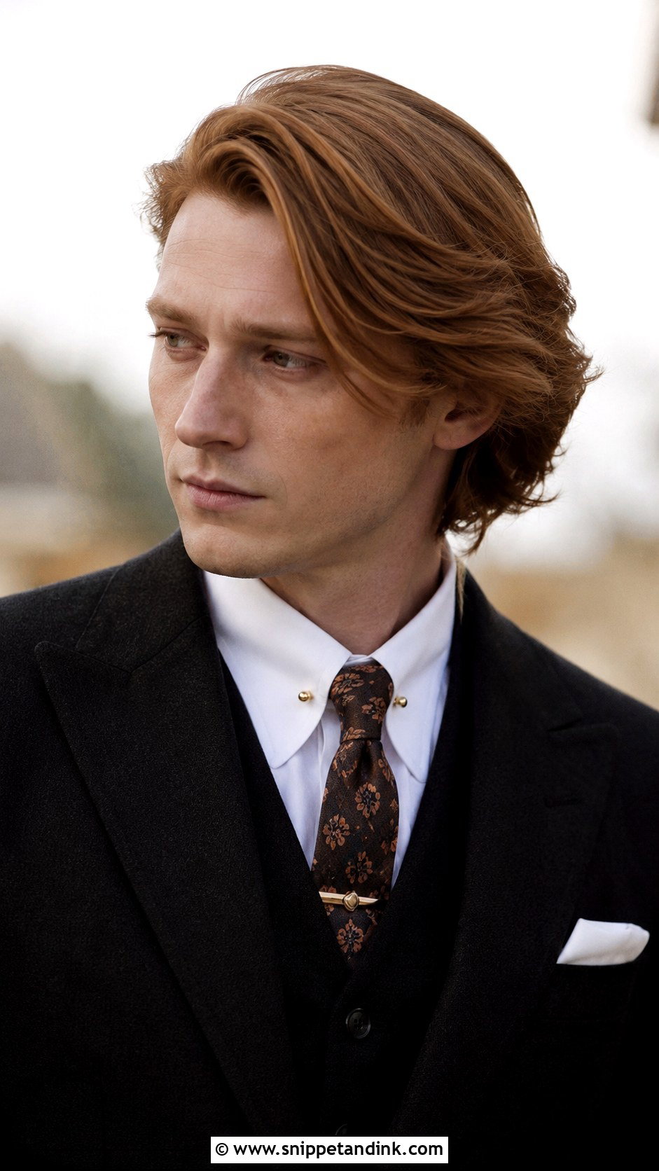 Side Swept Long Hair - Snippet and Ink - 20 Long Hair Groom Ideas