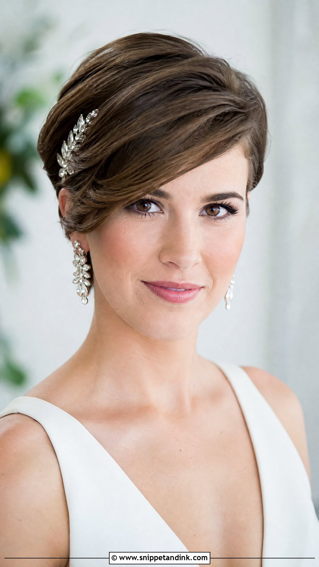 Side Swept Pixie - Snippet and Ink - 20 Side Wedding Hair Ideas