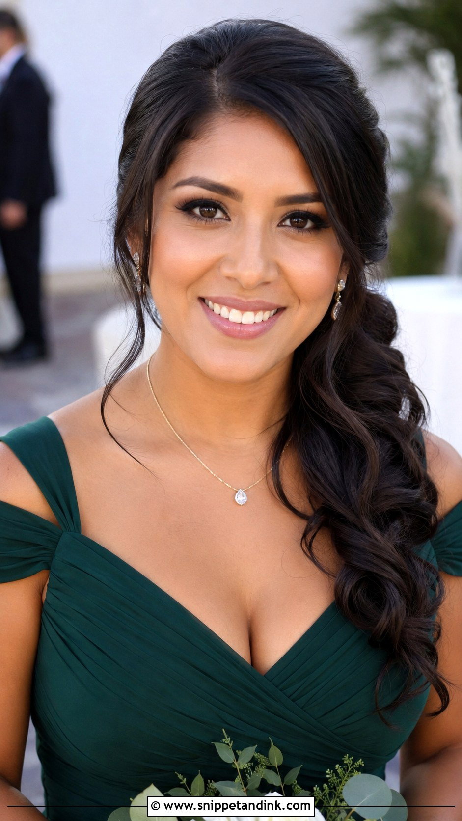 Side Swept Ponytail Bridesmaid Hair - Snippet and Ink - 20 Bridesmaid Hair Side Swept Ideas
